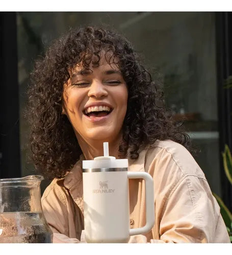 Vaso Térmico Tipo Stanley 40 oz, 1.18 L - Blaco Hueso