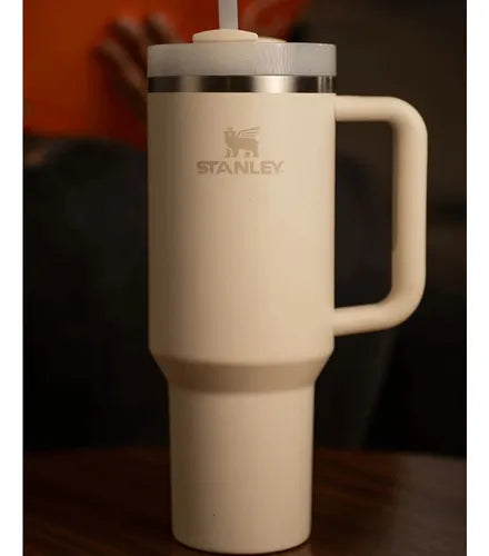 Vaso Térmico Tipo Stanley 40 oz, 1.18 L - Blaco Hueso